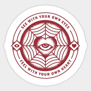 See With Your Own Eyes Sticker